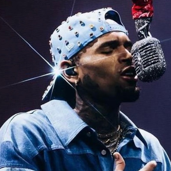 “Bespoke hat worn by Chris Brown, custom with over 150 rhinestones.” - Picture 4 of 6